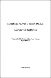 Symphony No. 9 in D Minor, Op. 125 SATB Vocal Score cover